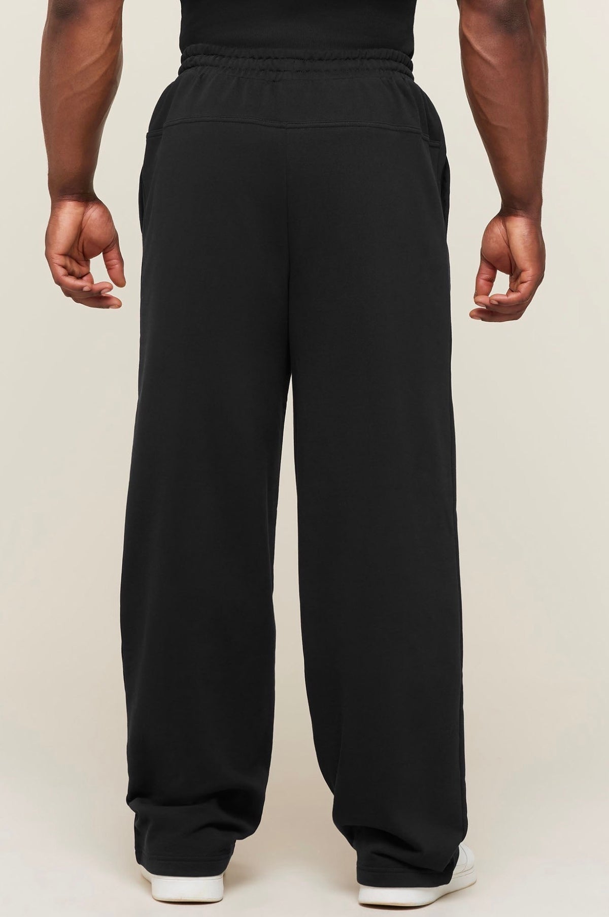 GYMSHARK GLOBAL LIFTING WIDE LEG PANTS (BLACK)