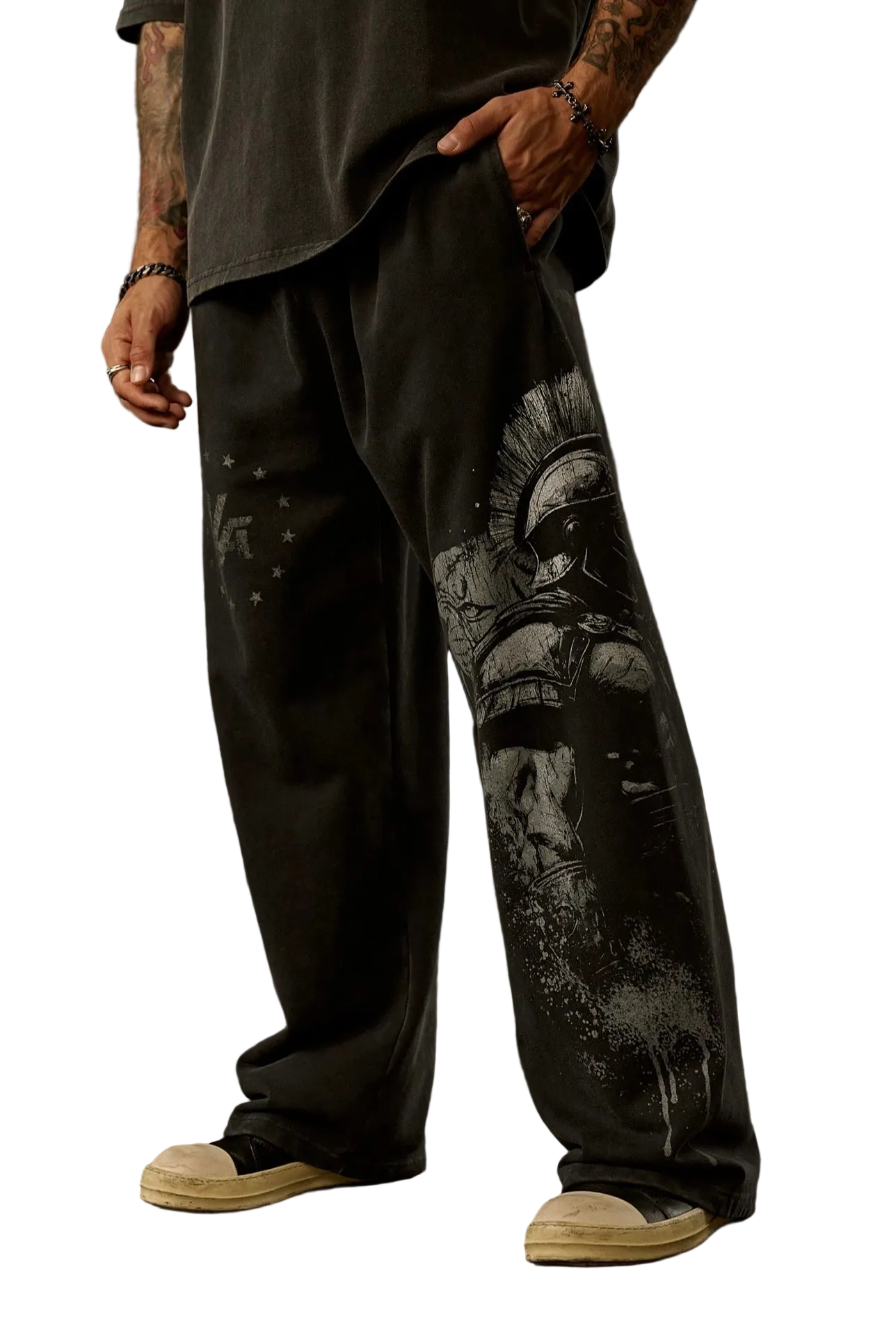 YLA x AXEL-SPARTAN SWEATS-2097 (BLACK/GREY)