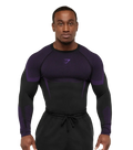 ONYX 5.0 SEAMLESS LONG SLEEVE T-SHIRT (BLACK/ATHLETIC PURPLE)