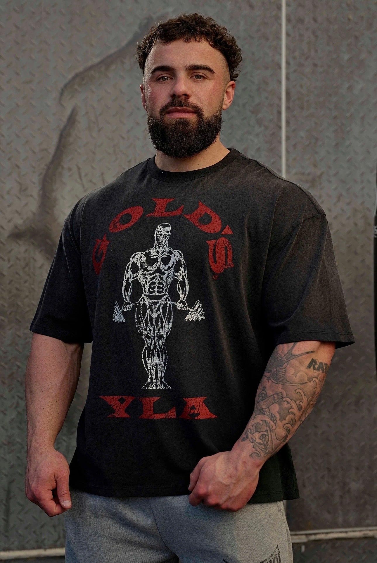 GOLD’S IRON LEGACY ICON TEES-4213 (BLACK)