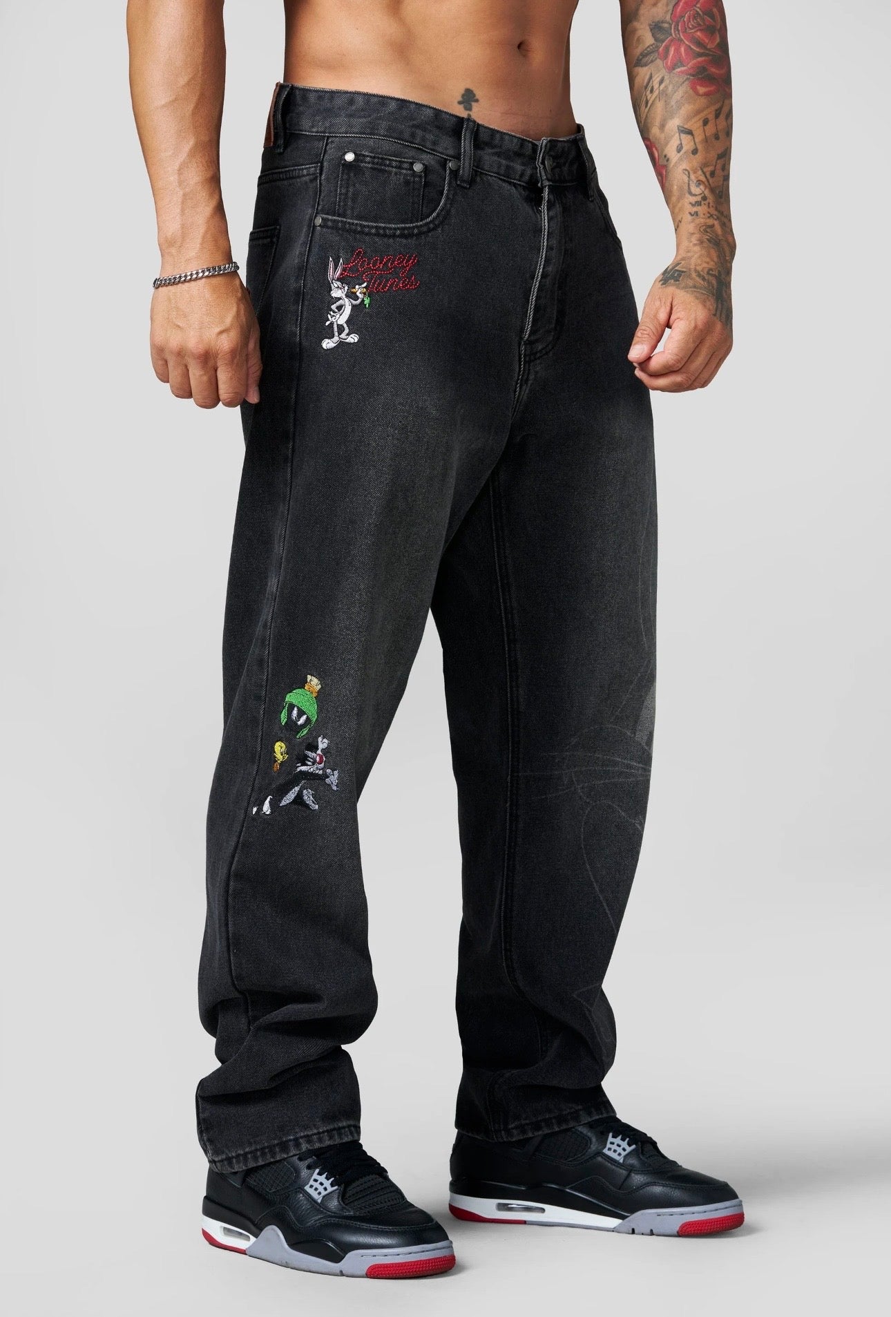 LOONEY TUNES DENIM JEANS-6035 (BLACK)
