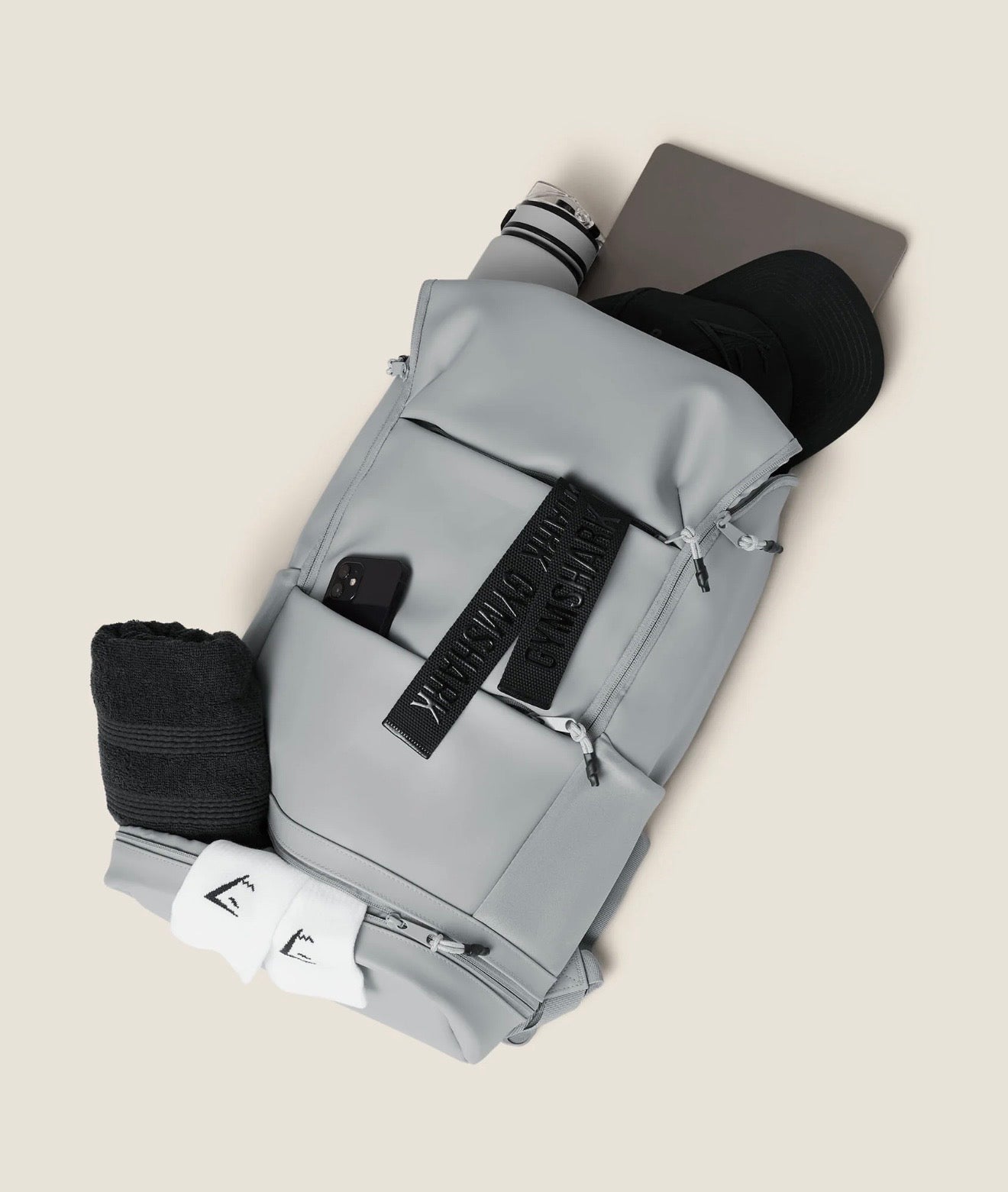 GYMSHARK SLEEK BACKPACK (DENIM GREY)