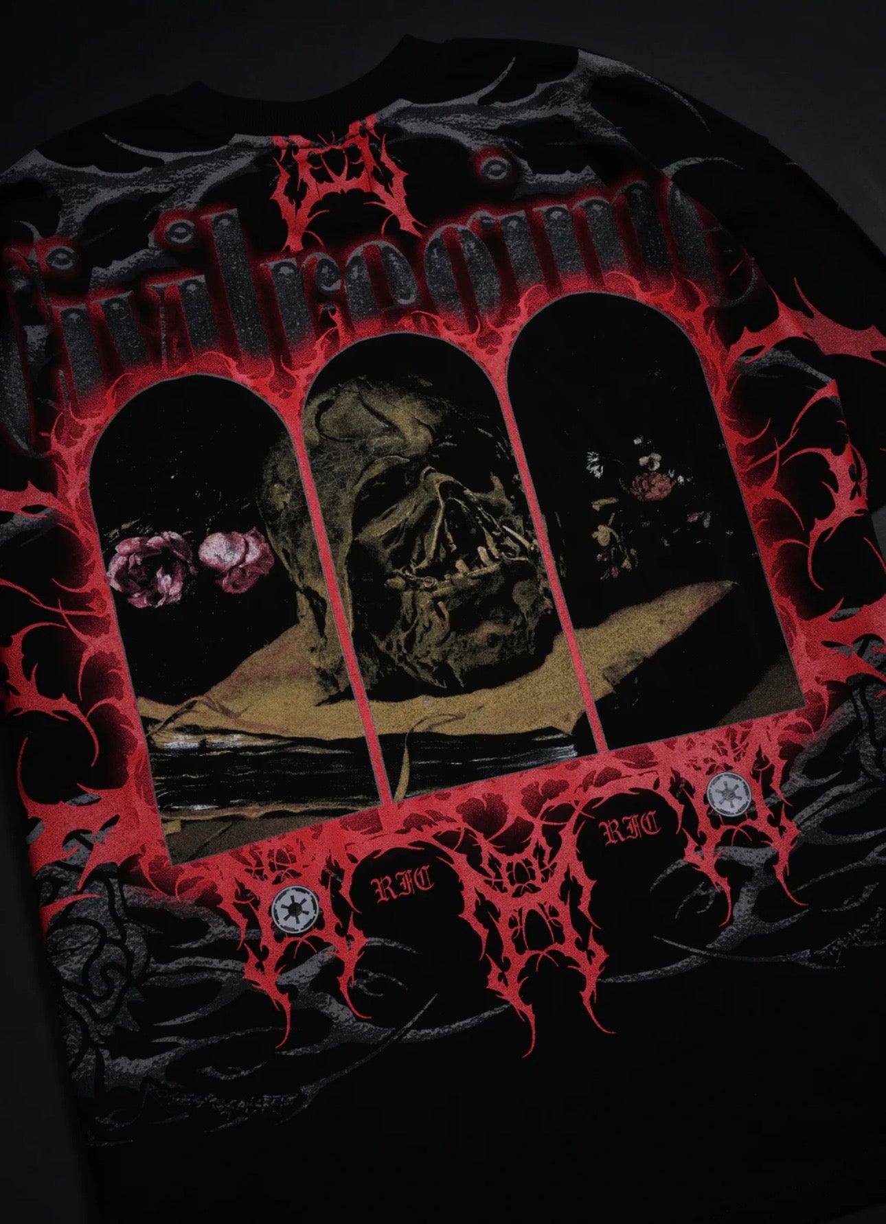 FALLEN STAR AMERICAN CLASSIC OVERSIZED TEE IN BLACK