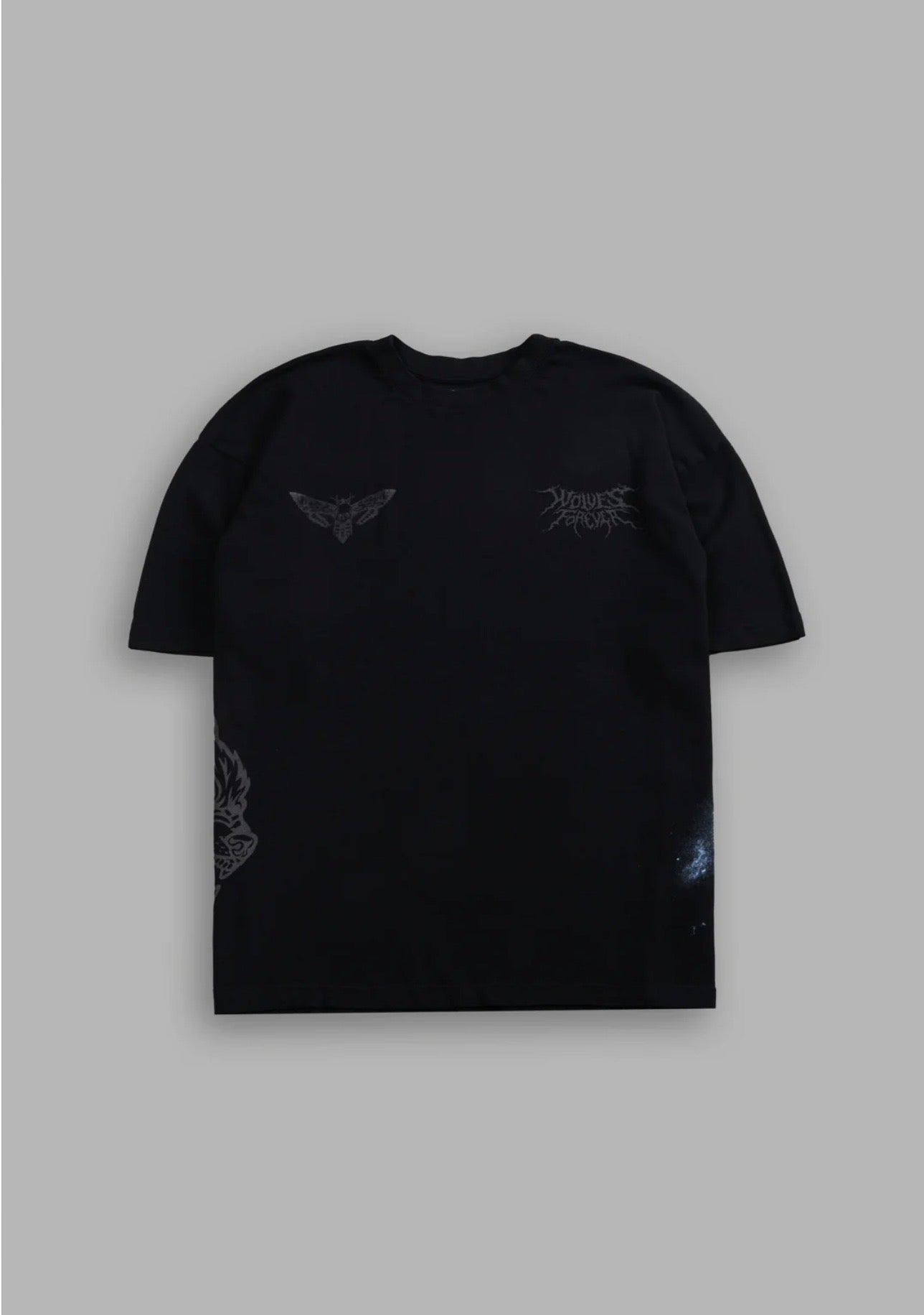DARK LEGACY “SIDE BY SIDE” SERIES PREMIUM OVERSIZED TEE IN BLACK
