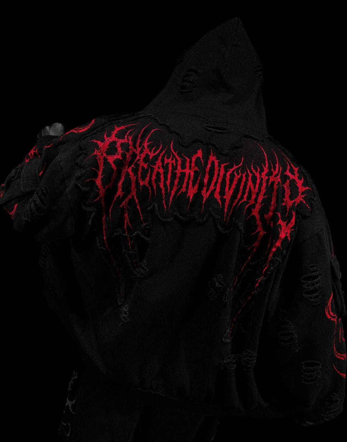 VINDICATOR TARNISHED CARGO OVERSIZED ZIP-UP HOODIE (NIGHTMARE )