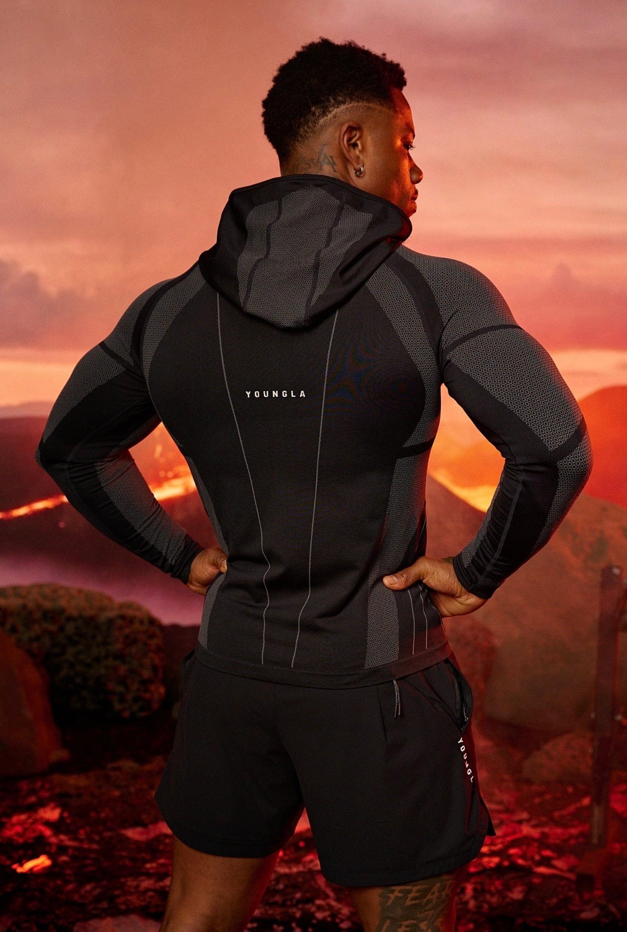 APEX COMPRESSION ZIP-UPS-8061 (BLACK)