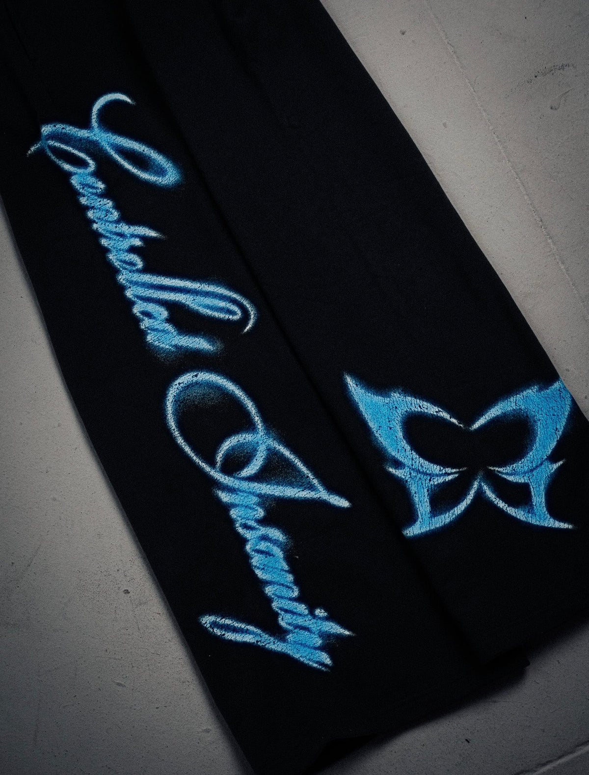 NY WIDE LEG SWEATS (BLUE)