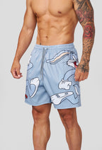 LOONEY TUNES BASKETBALL SHORTS-1098 (GREY)