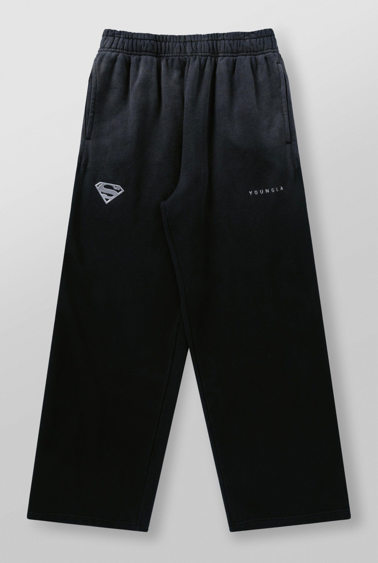 SUPERMAN SWEATS-2032 (BLACK)