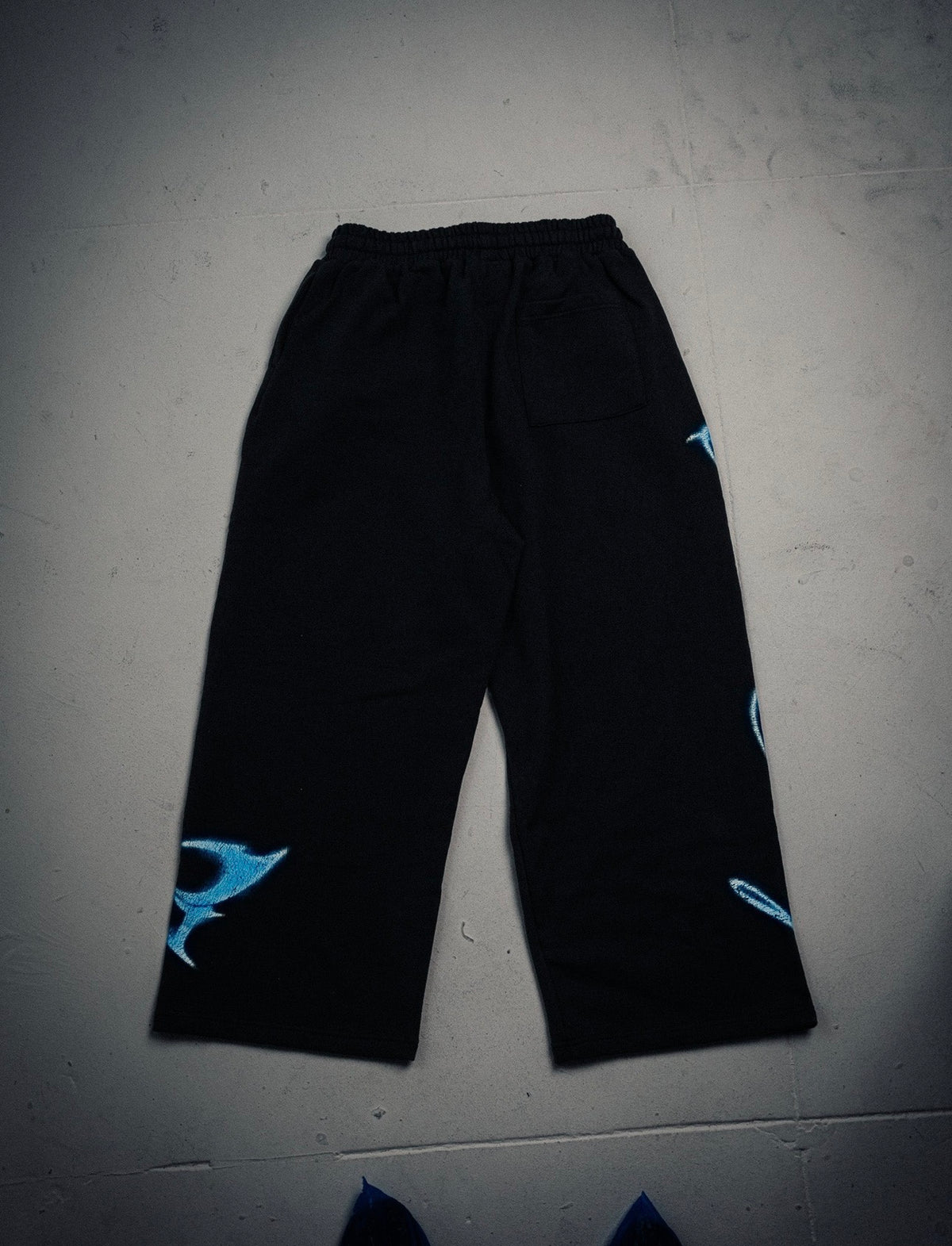 NY WIDE LEG SWEATS (BLUE)
