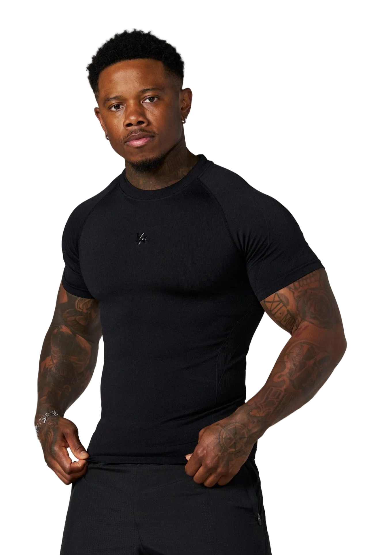 FORME COMPRESSION TEE-4339 (BLACK)