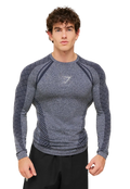 GYMSHARK DEVANT SEAMLESS LONG SLEEVE (HEAVY BLUE)