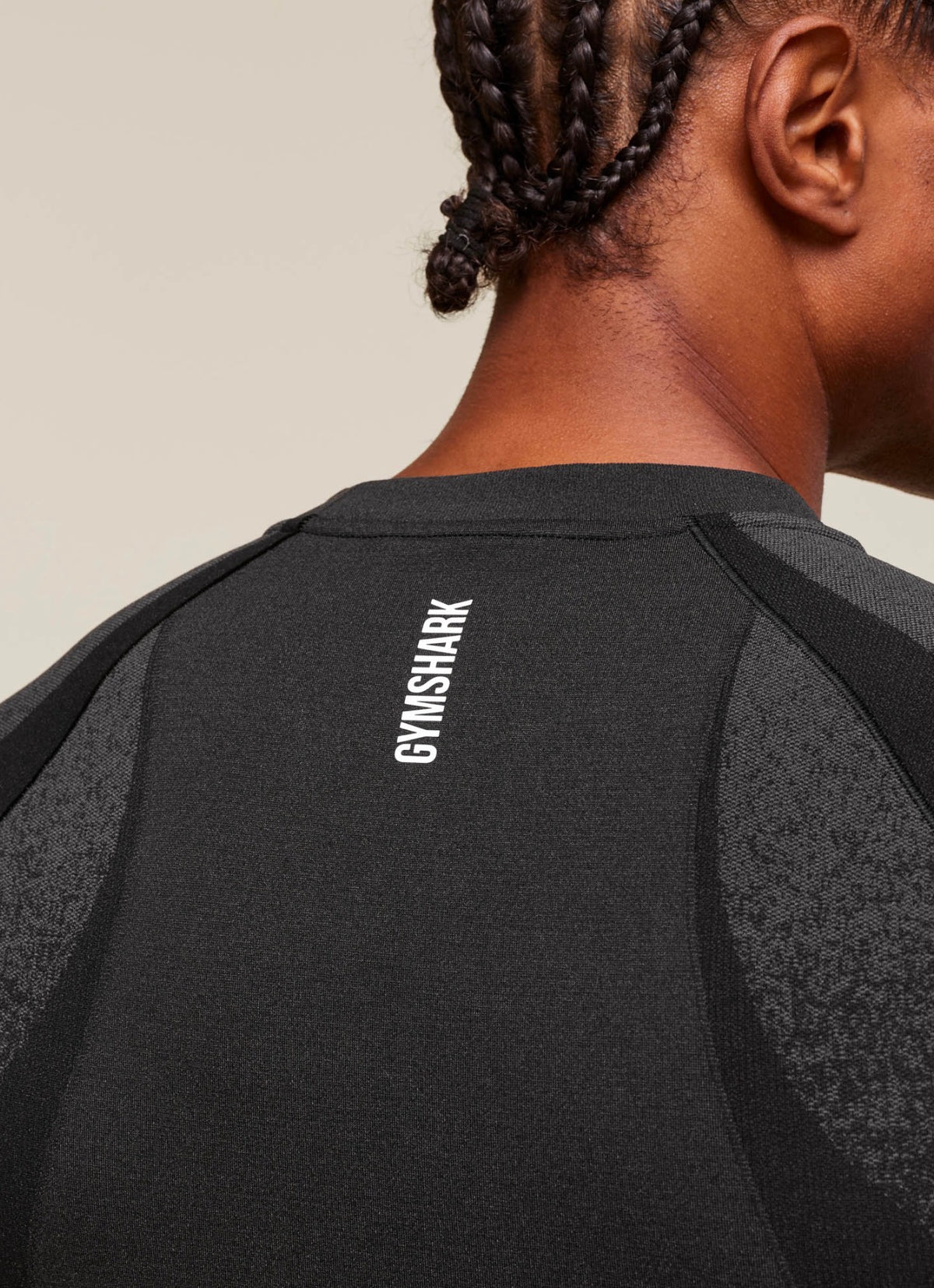GYMSHARK SHADOW SEAMLESS T-SHIRT (BLACK)