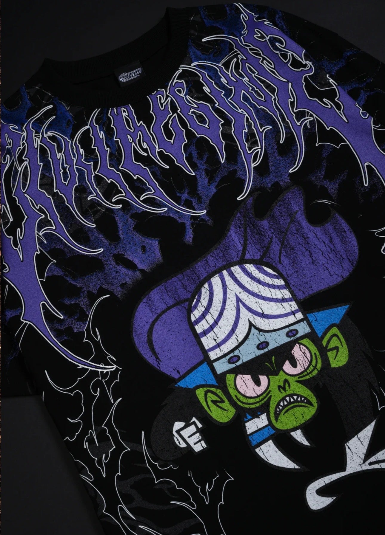 MOJO’S THORN RUSH “SIDE BY SIDE” 199X OVERSIZED TEE IN BLACK