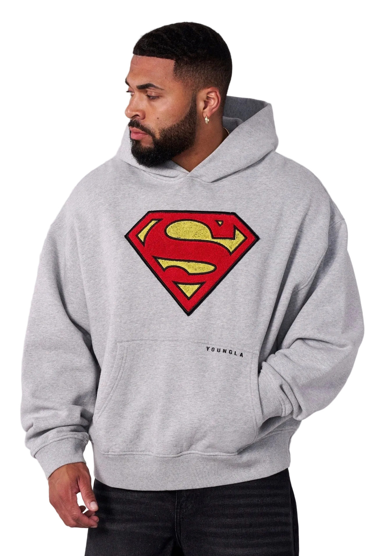 SUPERMAN LEGACY HOODIES-5079 (GREY)