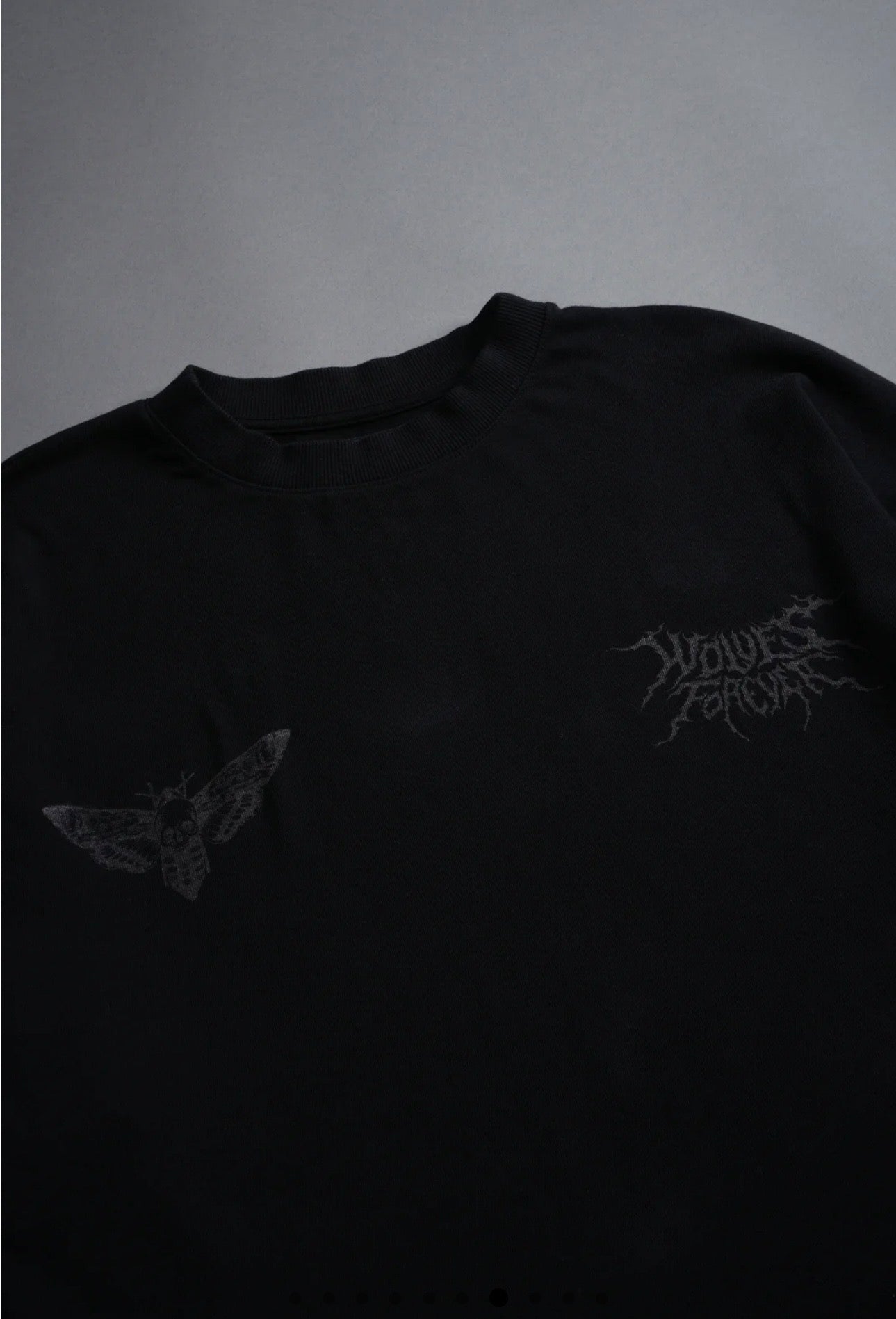 DARK LEGACY “SIDE BY SIDE” SERIES PREMIUM OVERSIZED TEE IN BLACK
