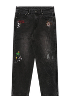 LOONEY TUNES DENIM JEANS-6035 (BLACK)