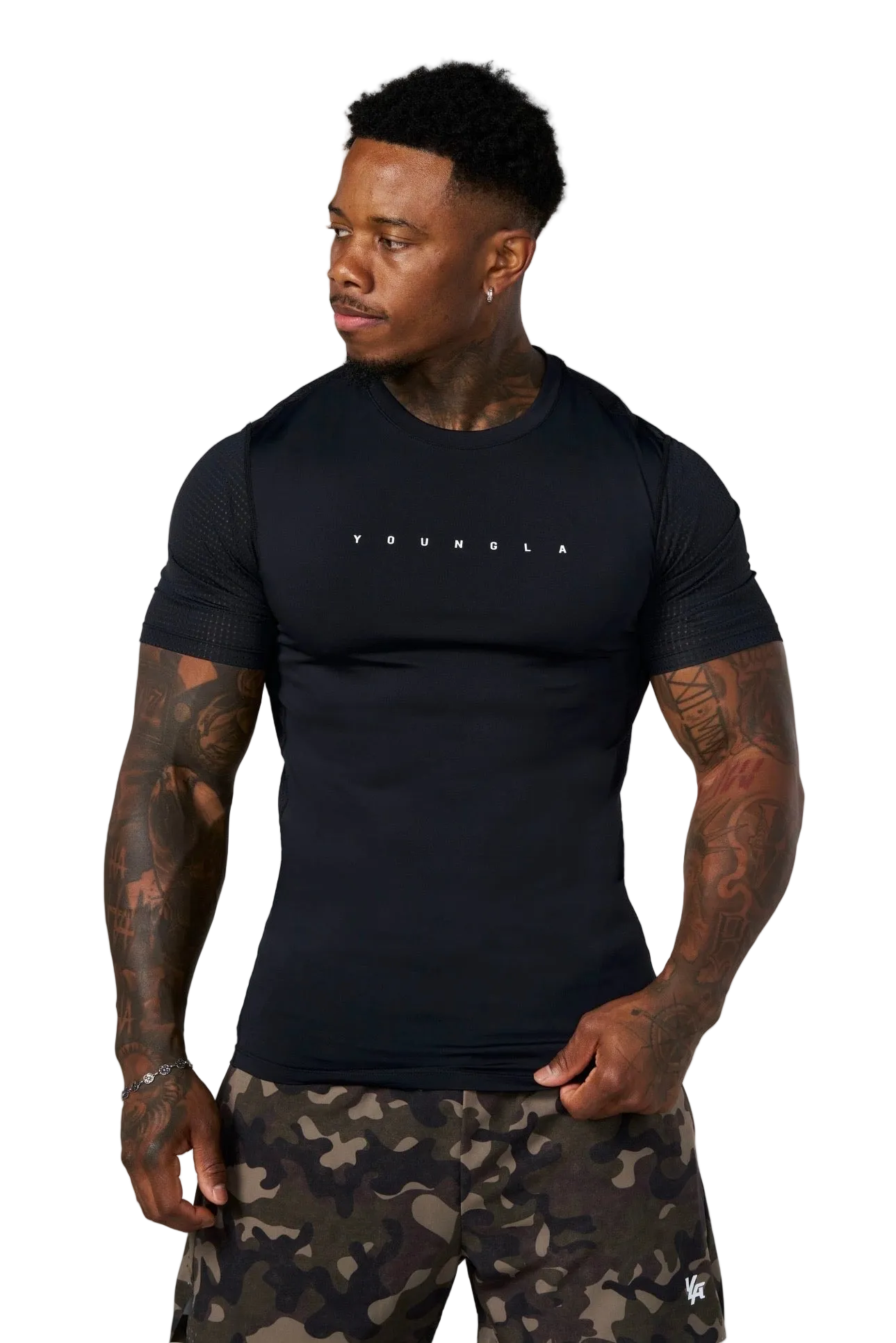 AIRFLEX COMPRESSION TEES-4083 (BLACK)