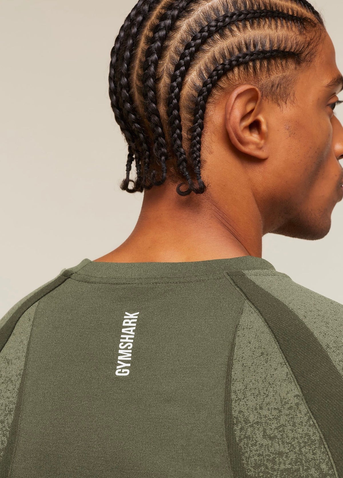 GYMSHARK SHADOW SEAMLESS T-SHIRT (CORE OLIVE)