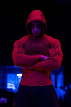 WARRIOR COMPRESSION HOODIES-8062 (RED)