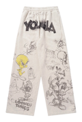 LOONEY TUNES SQUAD SWEATS-2183 (ALLOVER SKETCH)