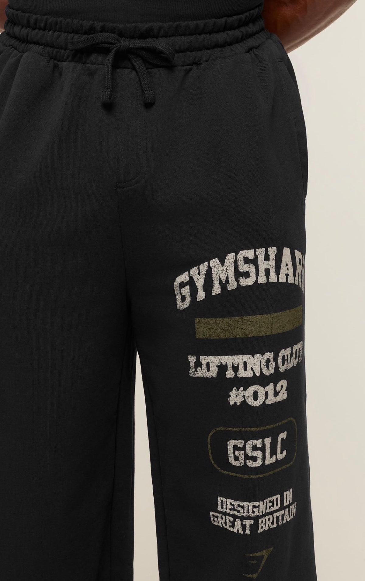GYMSHARK GLOBAL LIFTING WIDE LEG PANTS (BLACK)