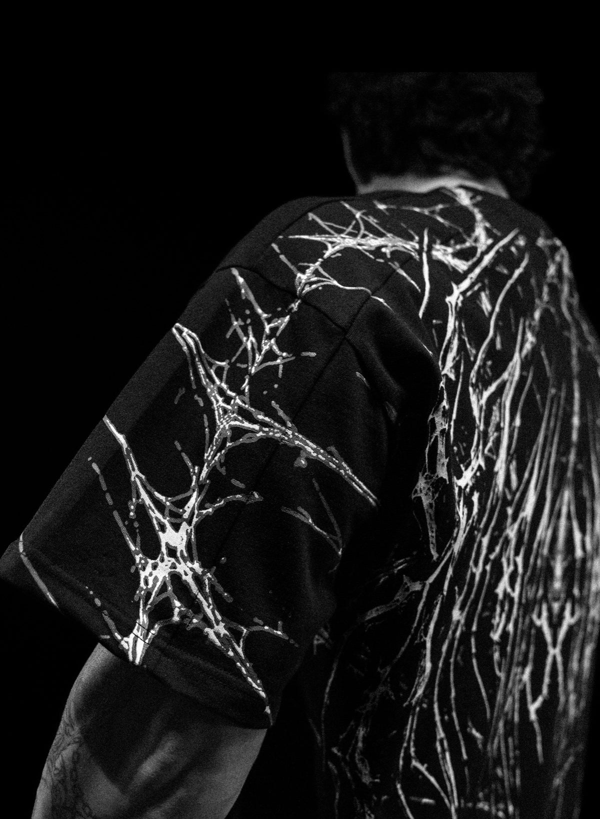 SPIDER-CORPSE OVERSIZED T-SHIRT (VOID BLACK)
