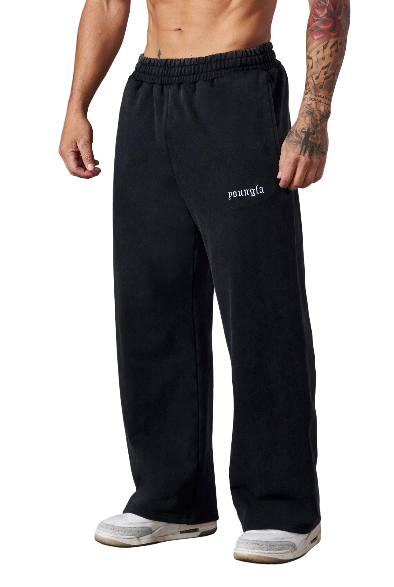 CLASSIC BAGGY SWEATS-2111 (BLACK)