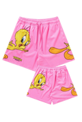 LOONEY TUNES BASKETBALL SHORTS-1098 (PINK)