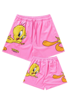 LOONEY TUNES BASKETBALL SHORTS-1098 (PINK)