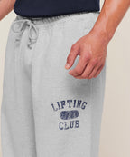GYMSHARK RETRO COLLEGIATE GRAPHIC WIDE LEG PANTS (GREY)