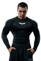 BATMAN COMPRESSION LONGSLEEVES-8004 (BLACK)