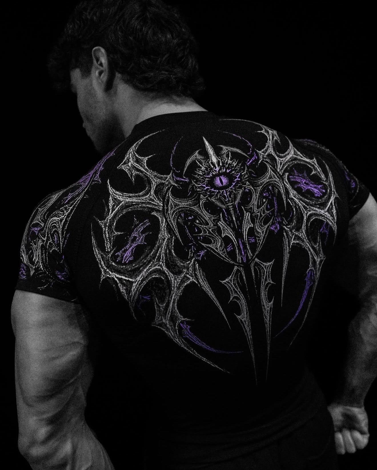 PARASITE SHORT SLEEVE COMPRESSION [HOLLOW PURPLE] (MORADA)