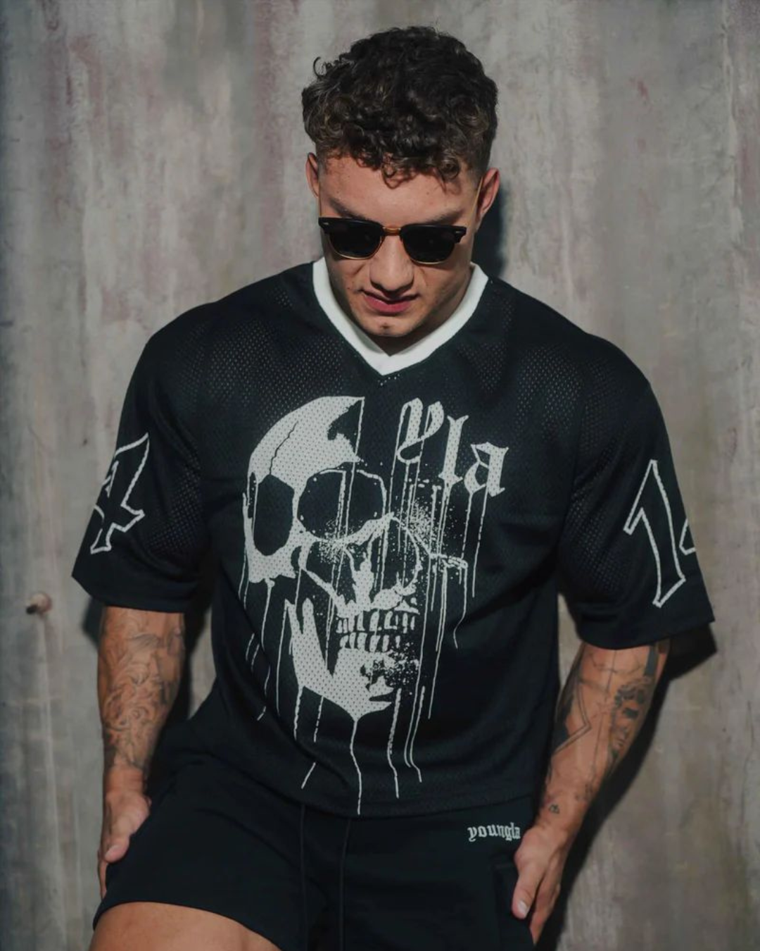 DRIPPY SKULL JERSEY-4051