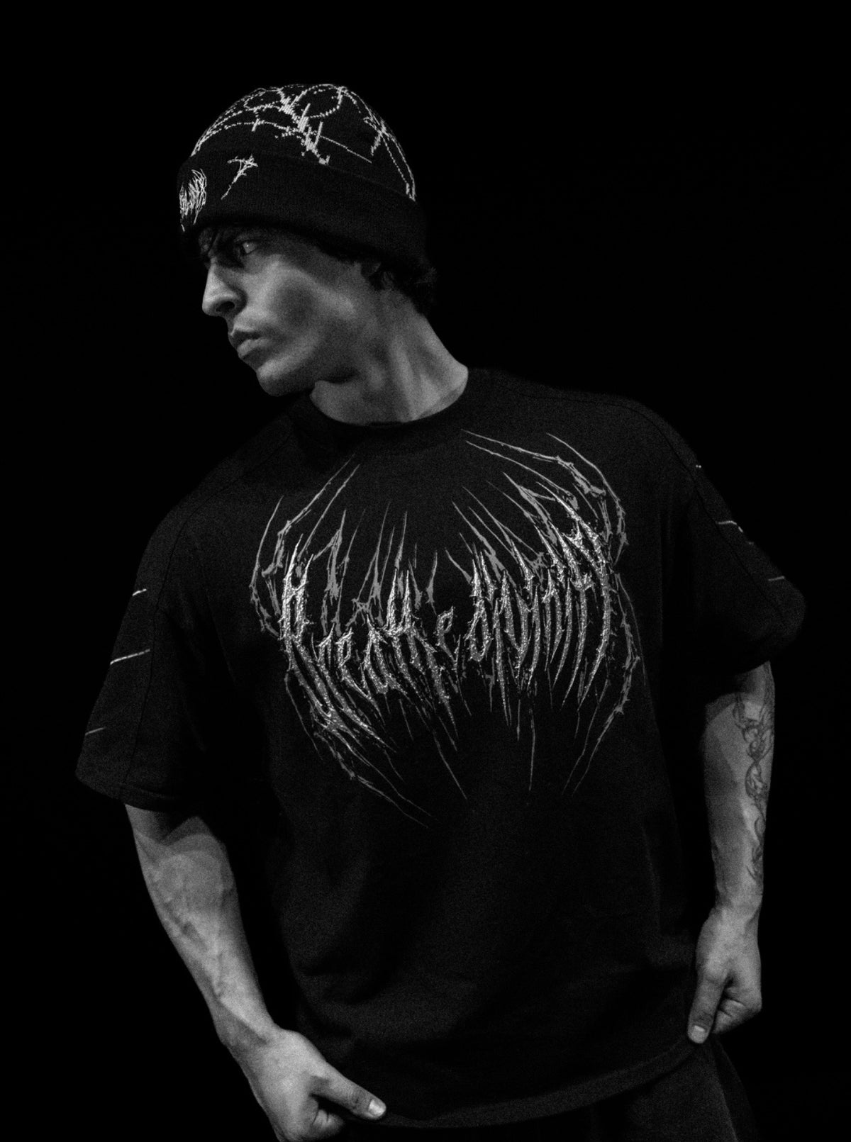 SPIDER-CORPSE OVERSIZED T-SHIRT (VOID BLACK)