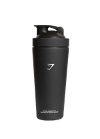 GYMSHARK MATTE METAL SHAKER (BLACK)