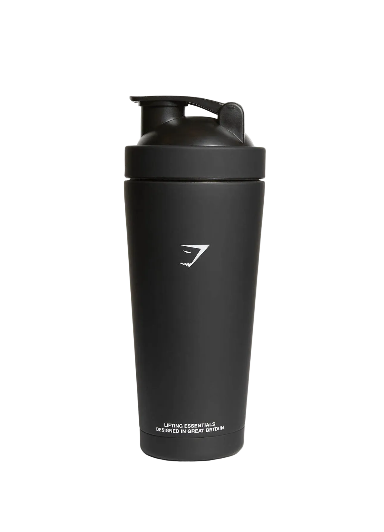 GYMSHARK MATTE METAL SHAKER (BLACK)