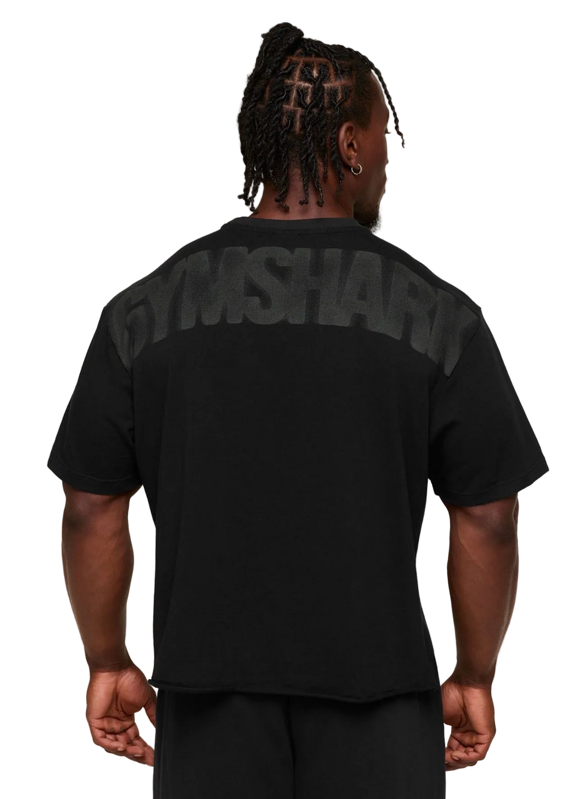 GYMSHARK POWER WASHED OVERSIZED T-SHIRT (BLACK/WASH)