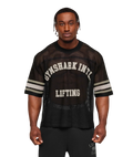 GYMSHARK COLLECTIVE MESH CONTRAST JERSEY (BLACK)