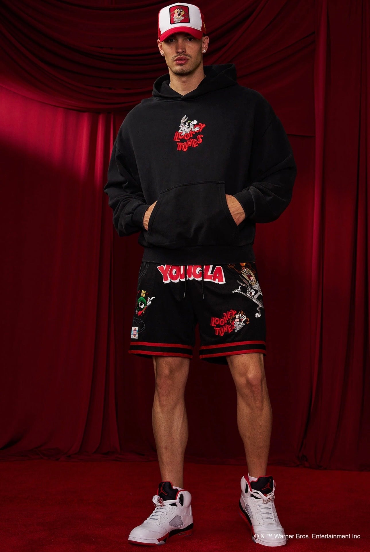 LOONEY TUNES EMBROIDERED HOODIES-5114 (LAST RUN)