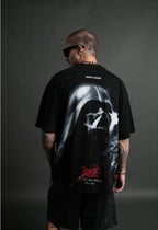 DARK POWER “SIDE BY SIDE” SERIES PREMIUM OVERSIZED TEEIN BLACK