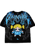BUBBLE’S THORN RUSH “SIDE BY SIDE” 199X OVERSIZED TEE IN BLACK