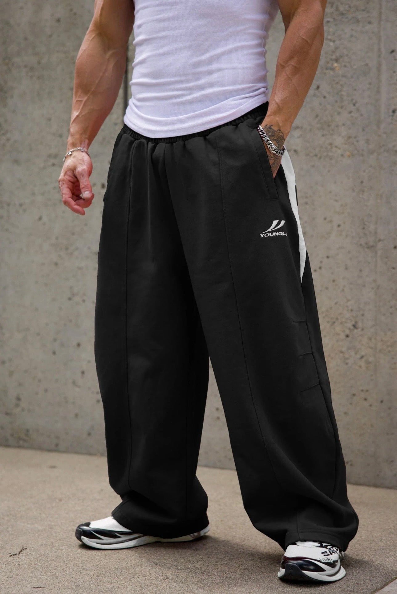 BAGGY ASS SWEATS-3071 (BLACK)