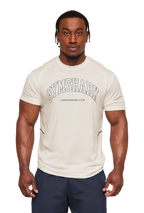 GYMSHARK COLLEGIATE TECH T-SHIRT (SOFT WHITE)