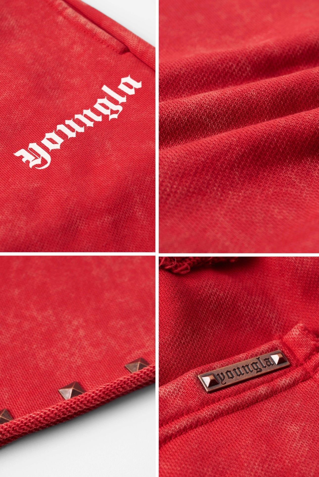 STUD SWEATS-2087 (RED)