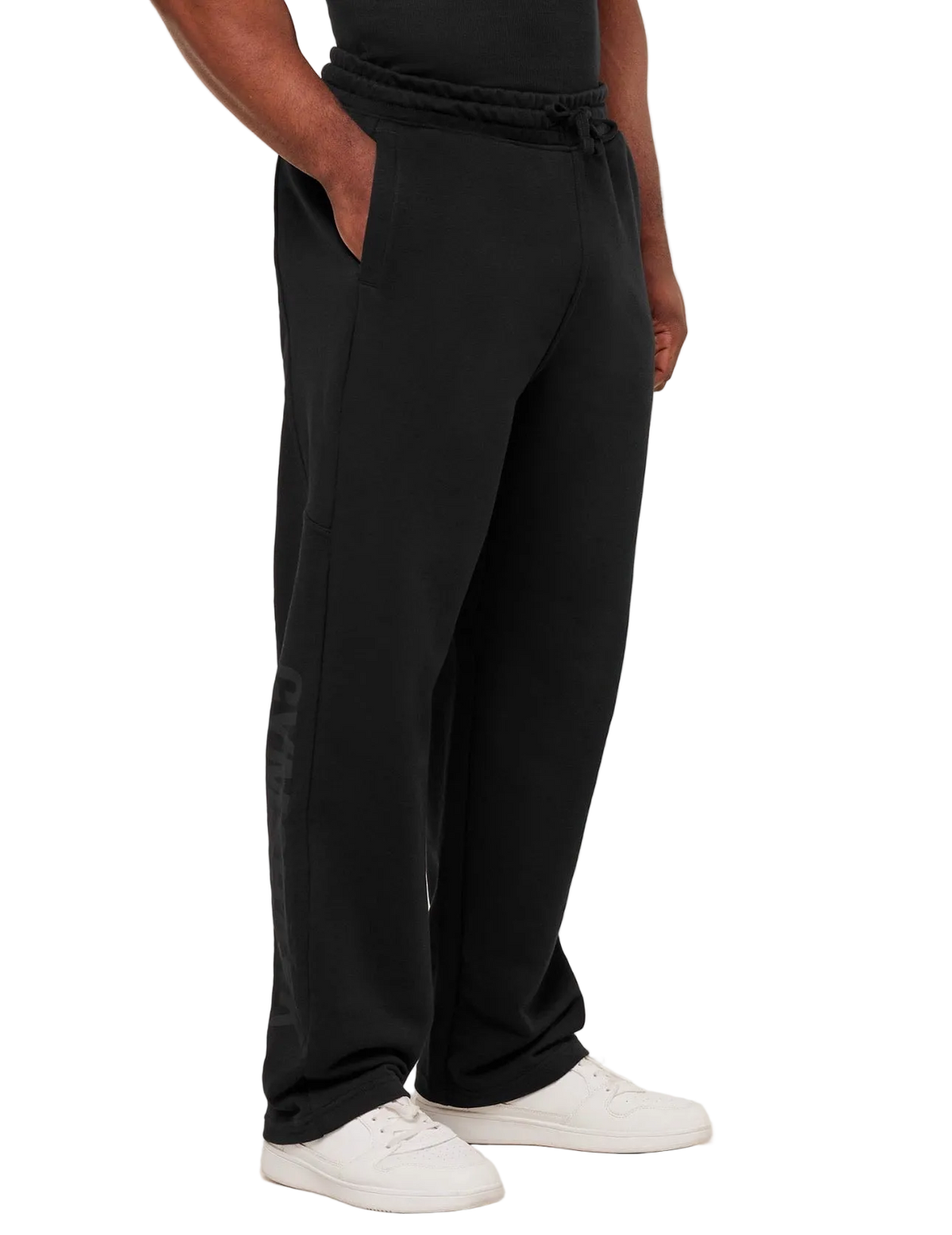GYMSHARK POWER STRAIGHT LEG PANT (BLACK/ASPHALT GREY)
