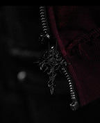 RUINED OVERSIZED ZIP-UP HOODIE (VIOLA)
