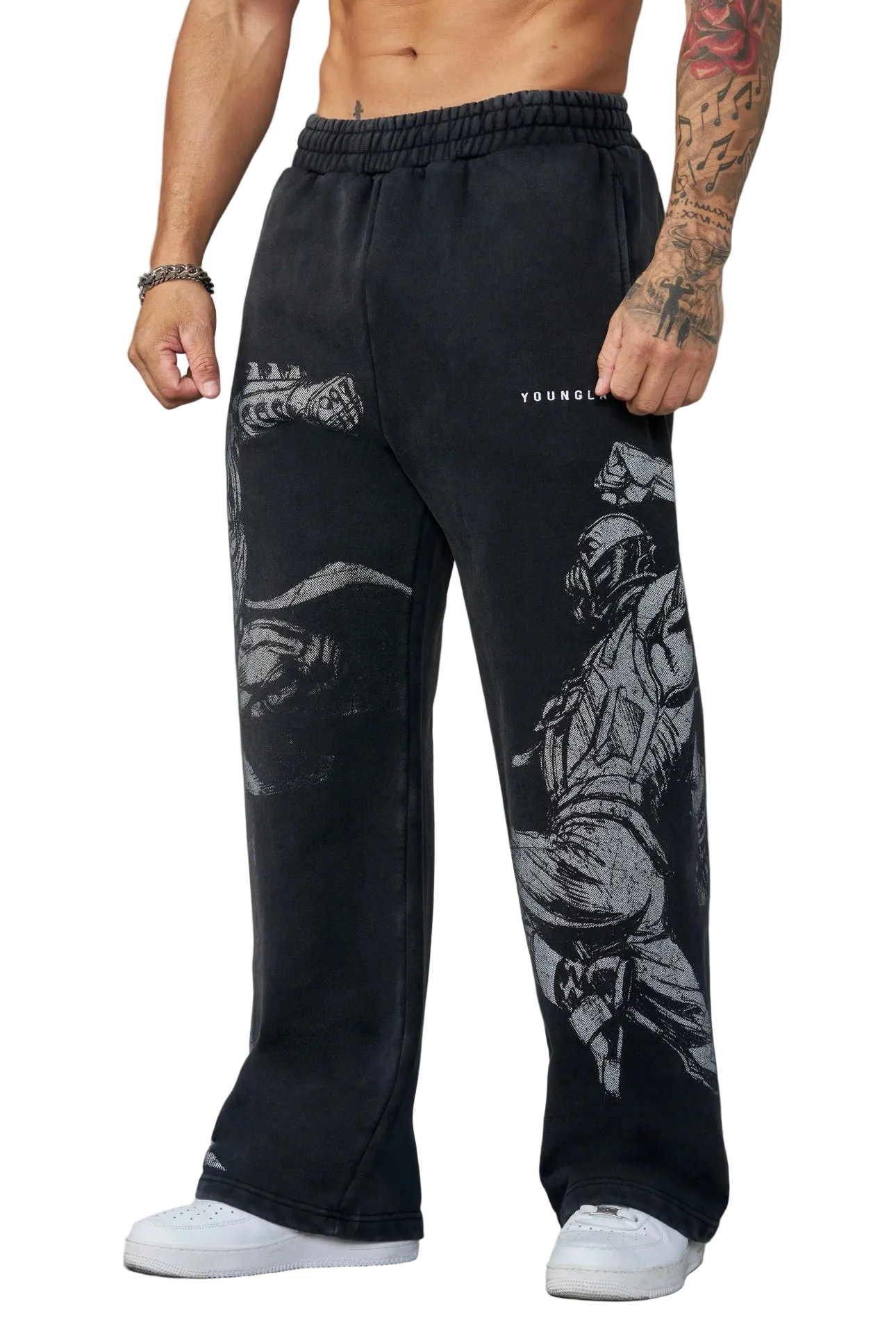 BATMAN LEGENDS JOGGERS-2158 (BATTLE BLACK)