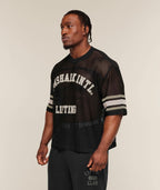 GYMSHARK COLLECTIVE MESH CONTRAST JERSEY (BLACK)