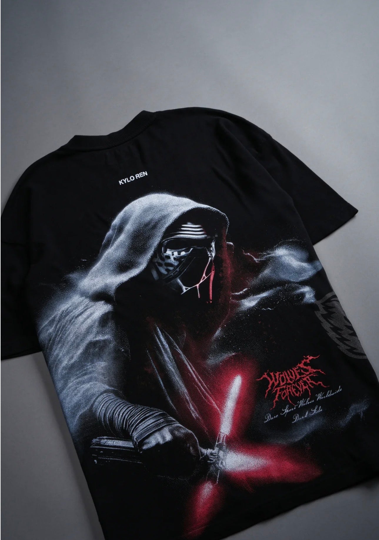DARK LEGACY “SIDE BY SIDE” SERIES PREMIUM OVERSIZED TEE IN BLACK